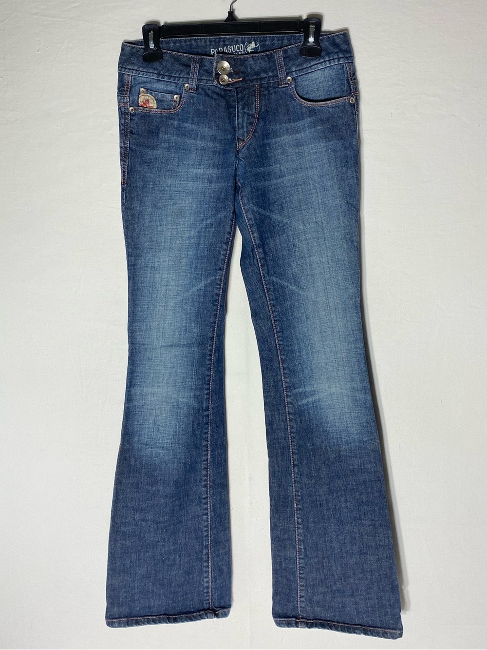Vintage Y2K Parasuco Denim Legend Low Rise Flare Jeans Size 27